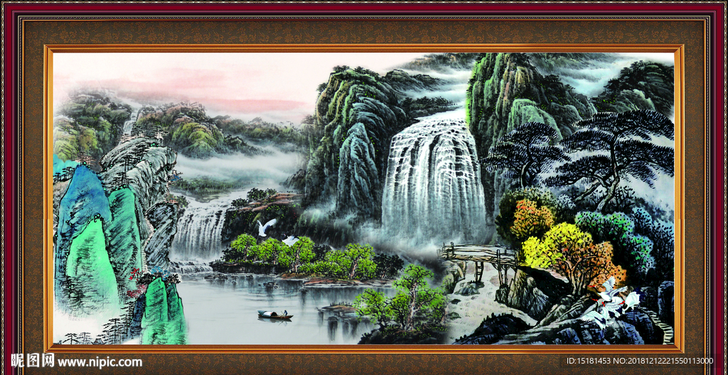 山水图 办公室山水画