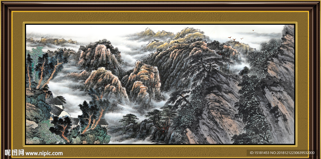 山水图 办公室山水画