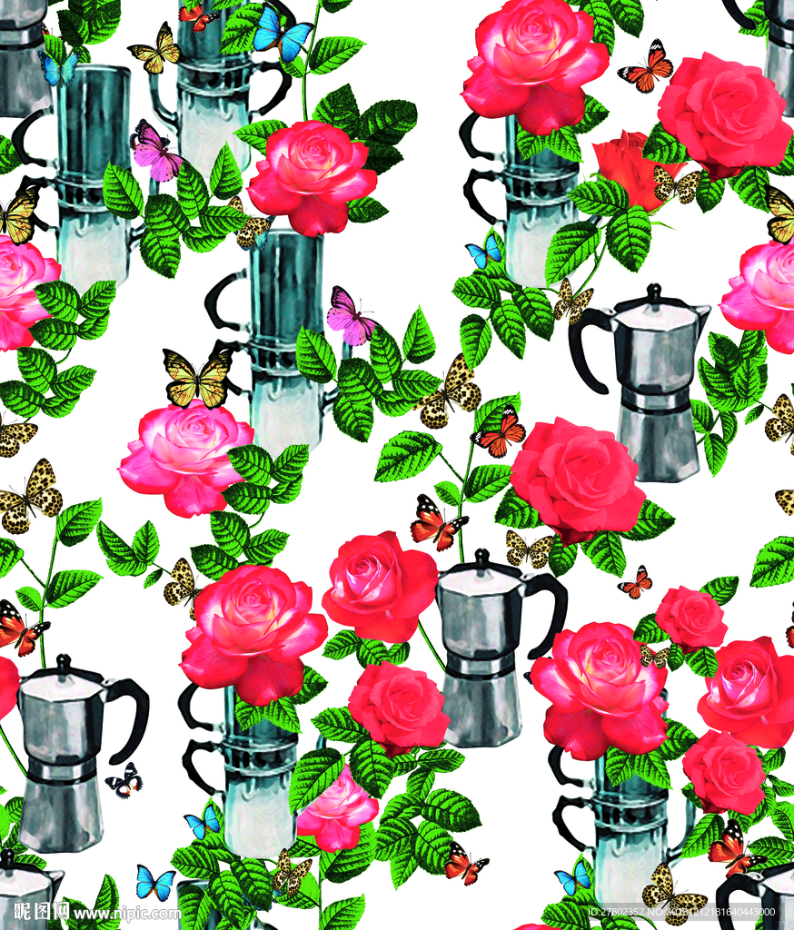 玫瑰 水壶