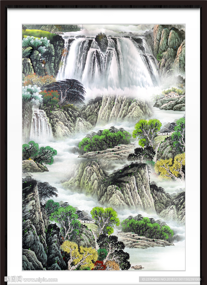 山水中堂画 大厅山水画