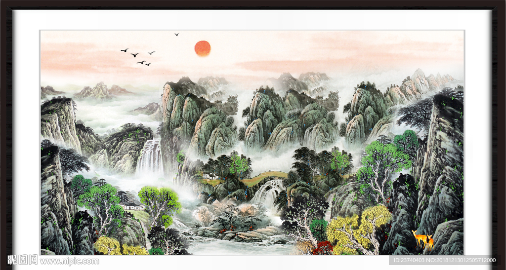 巨幅山水画