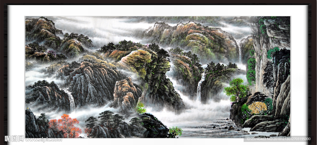 巨幅山水画