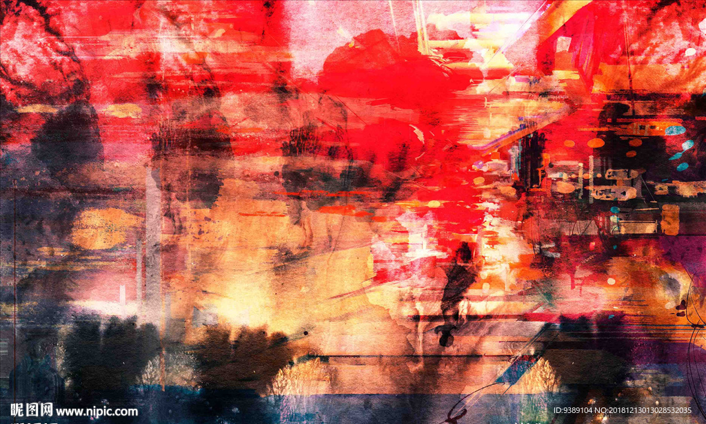 抽象油画