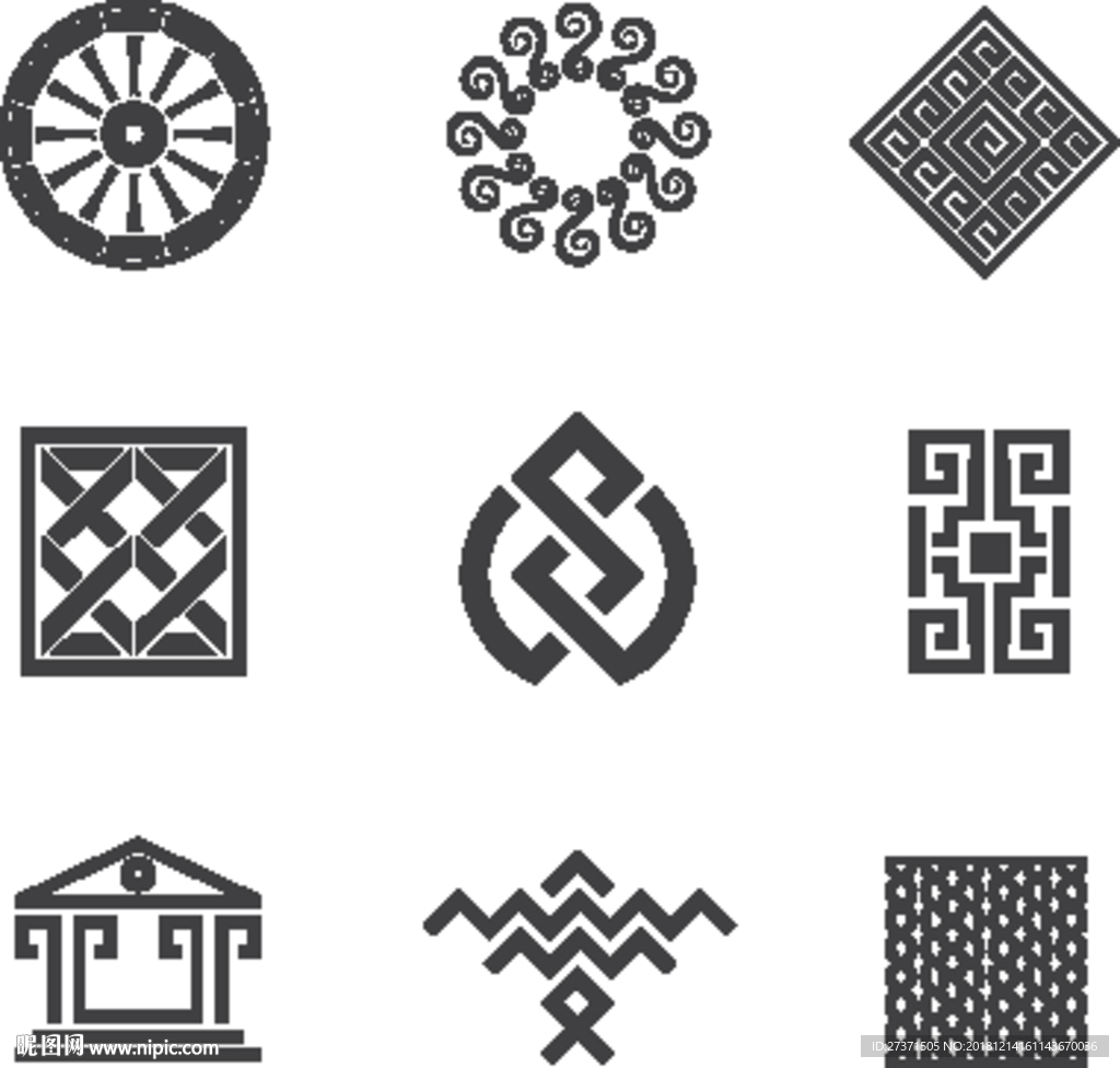 建筑历史小图标