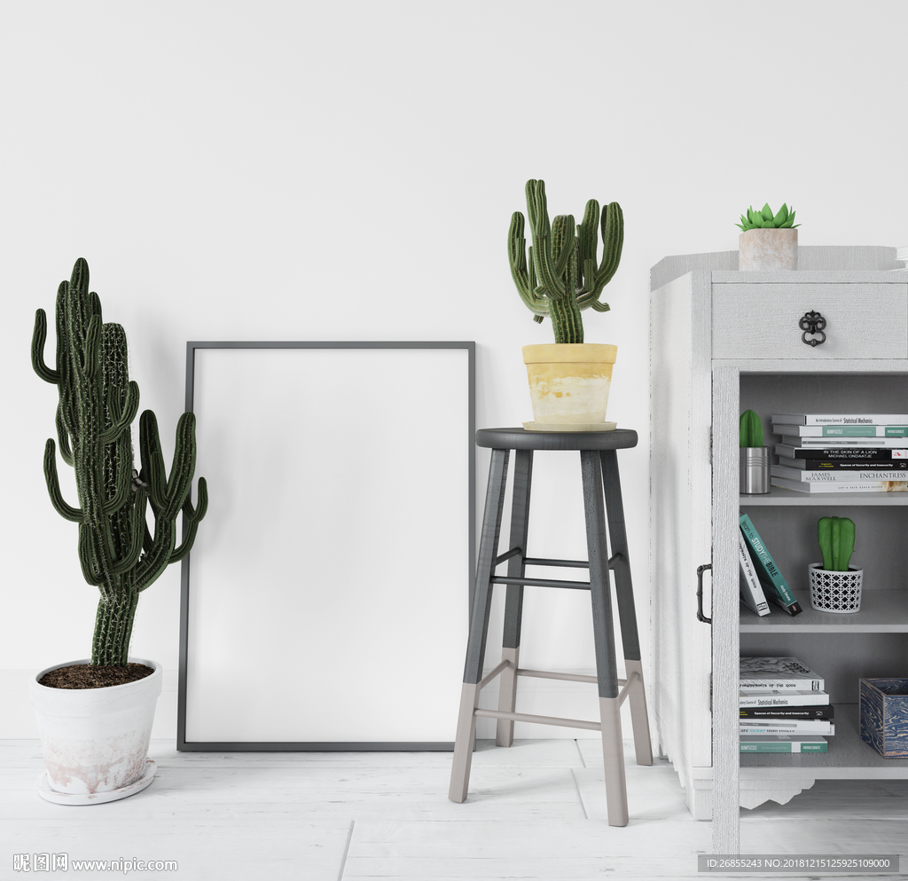 装饰画背景墙样机