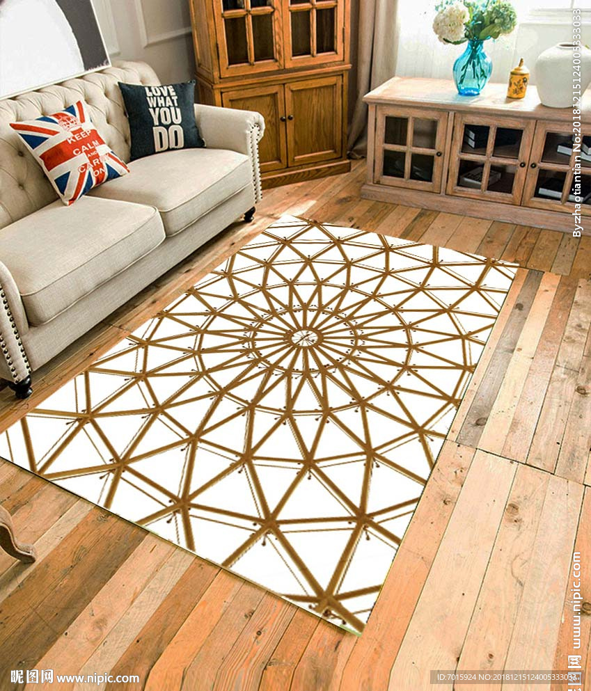 欧式风格吊顶 背景墙装饰画 抛