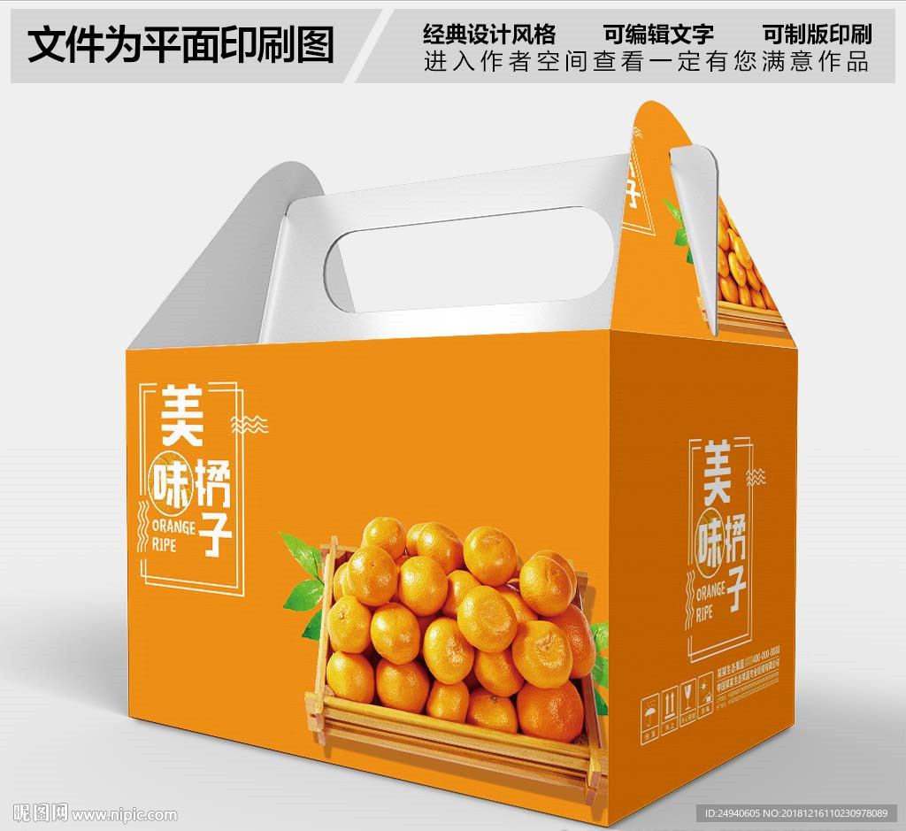 美味橘子包装设计
