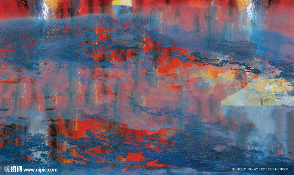 抽象油画