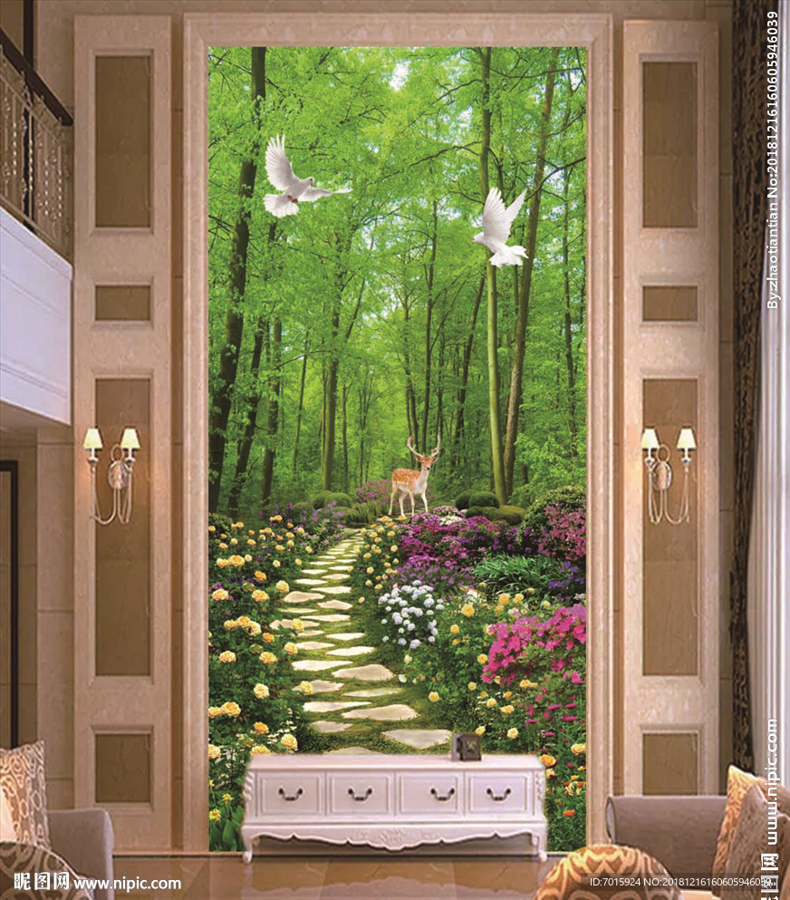 人间仙境 山水人间 仙境荷花