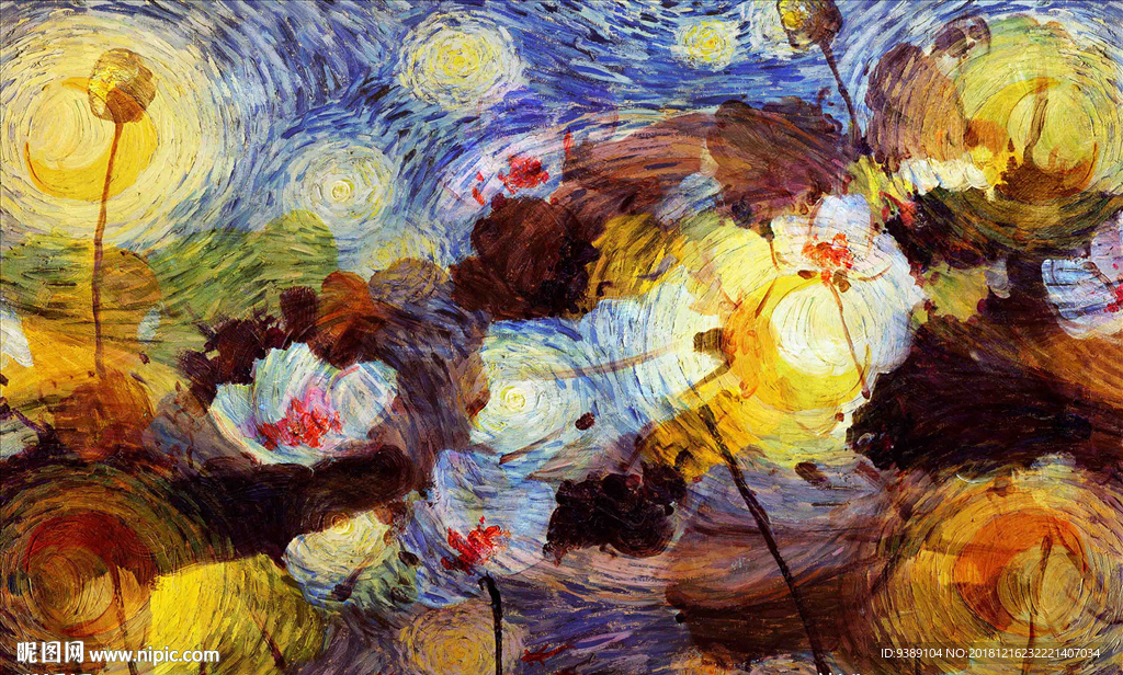 花卉油画