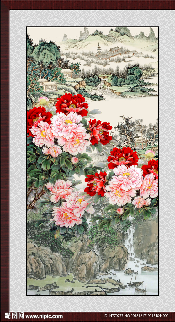 国画牡丹