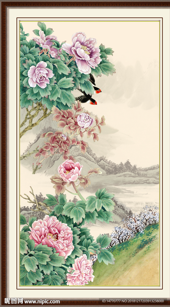 国画牡丹