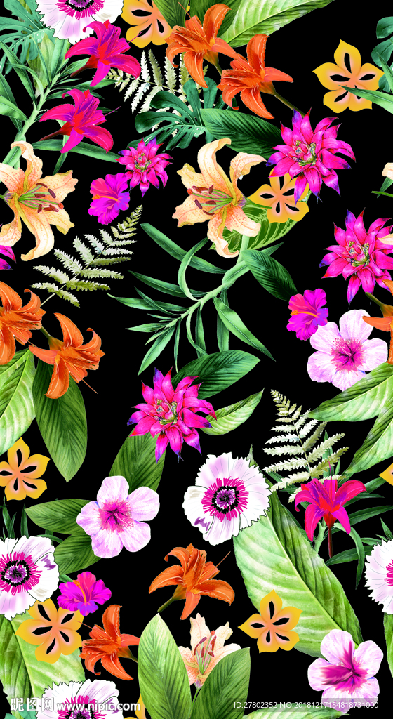 热带花