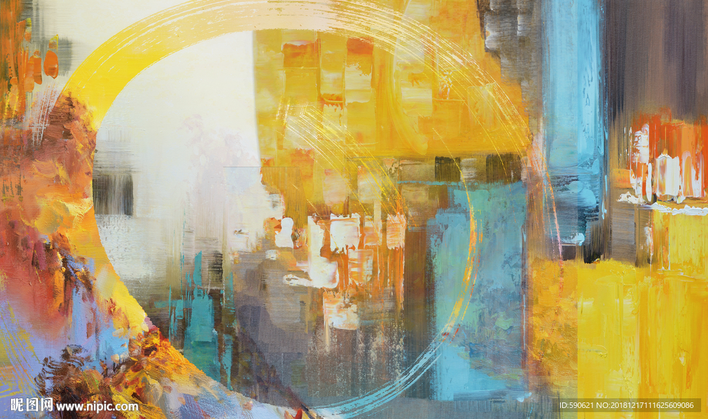 抽象油画