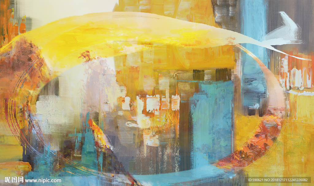 抽象油画