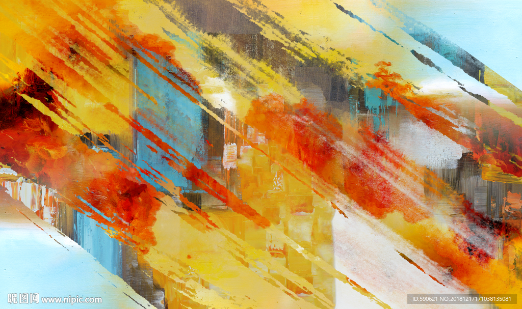 抽象油画