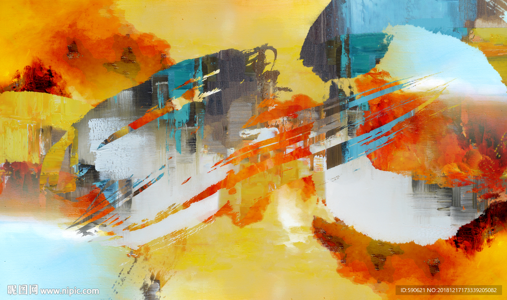 抽象油画