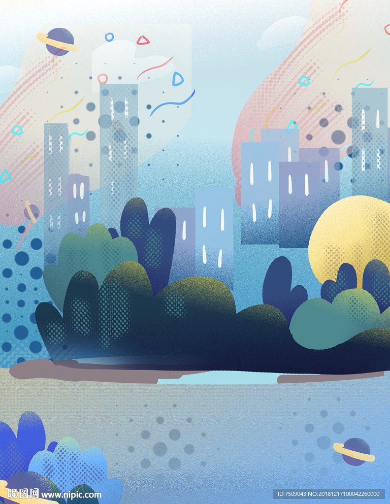手绘插画