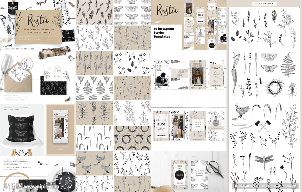 手绘水彩画集合