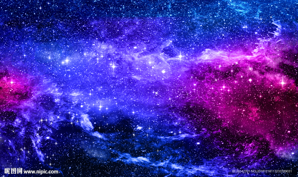紫色星空壁纸 淡雅图片