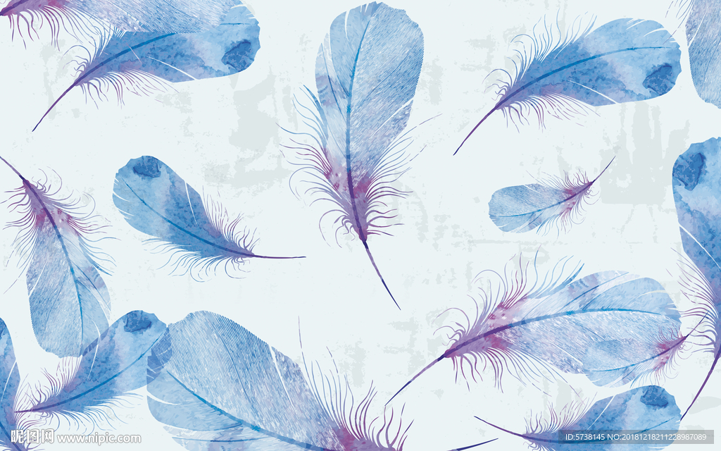 北欧羽毛玄关屏风背景底纹素材艺