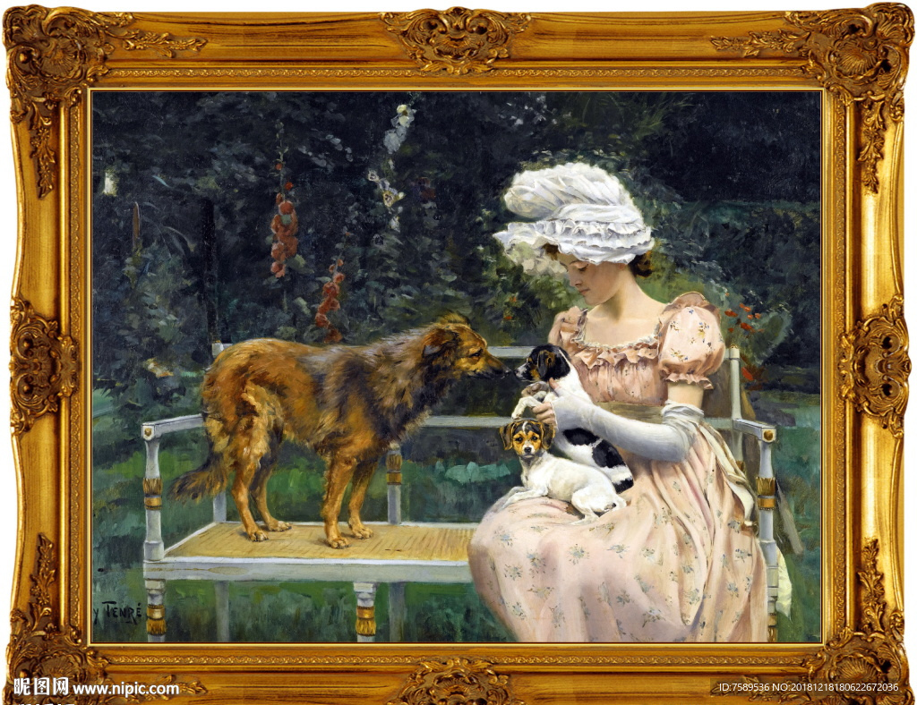 高清宫廷贵族油画