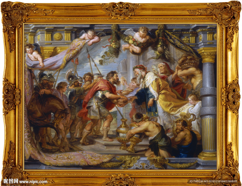 高清宫廷贵族油画