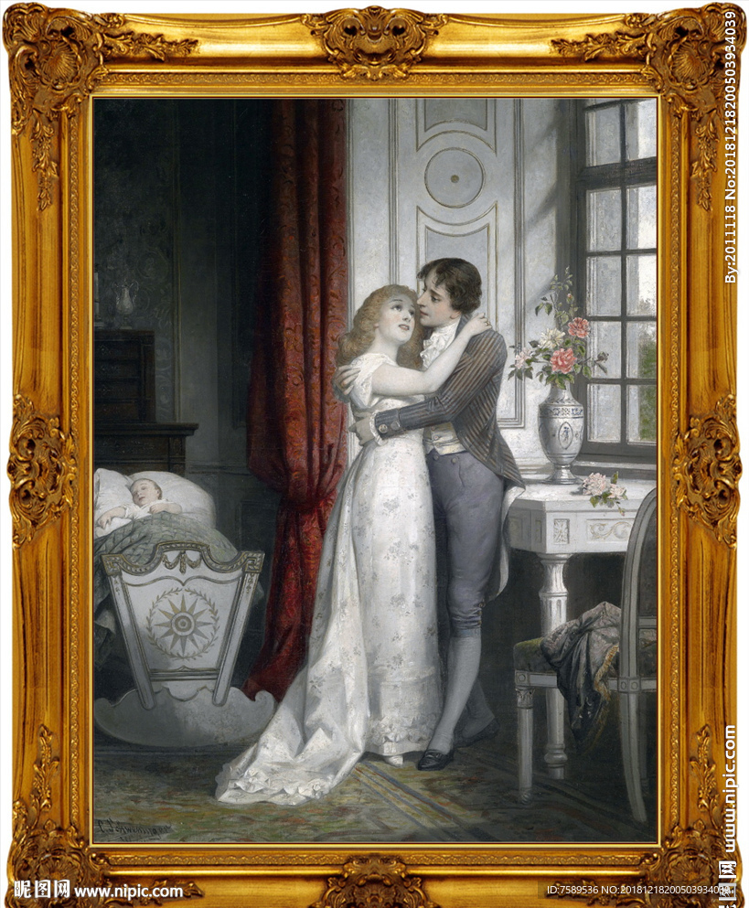 高清宫廷贵族油画