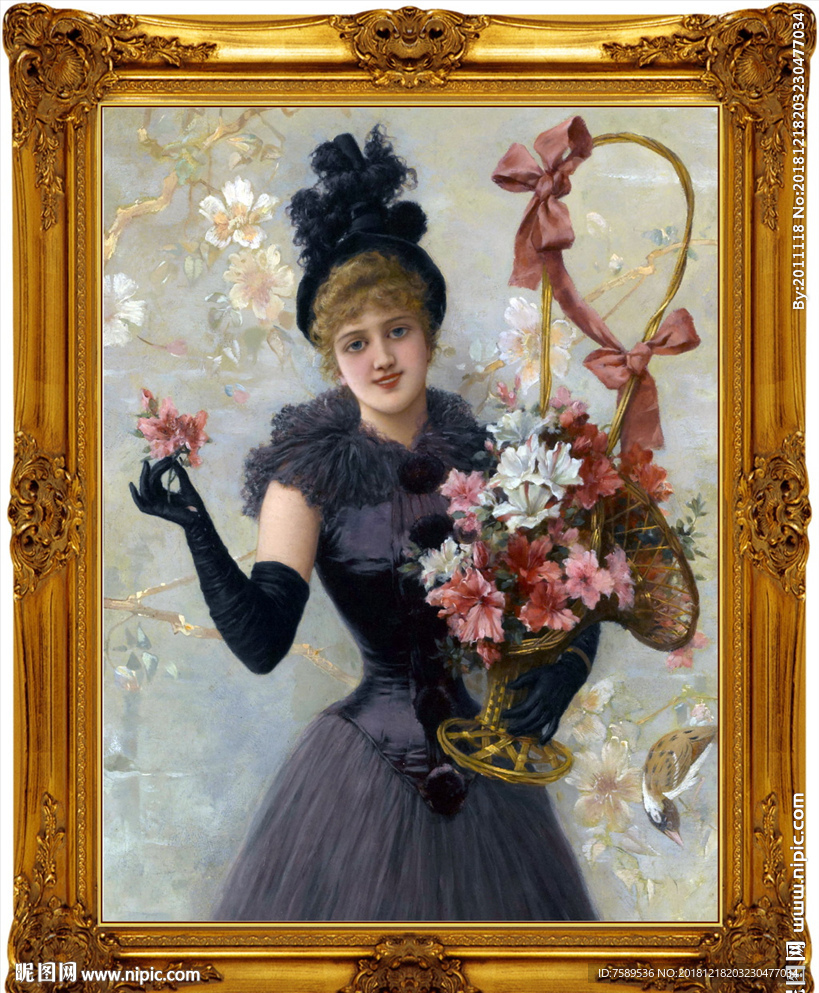 高清宫廷贵族油画