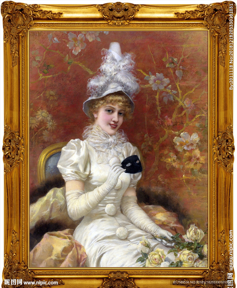 高清宫廷贵族油画