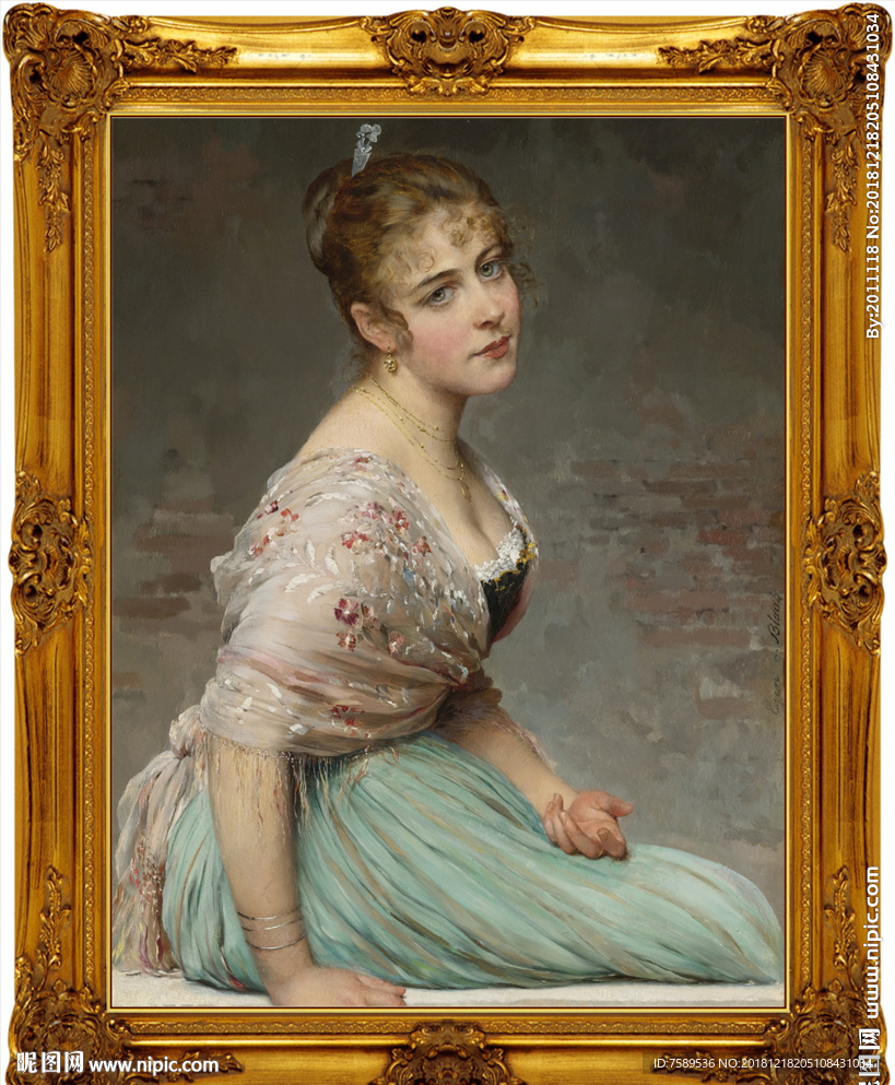 高清宫廷贵族油画