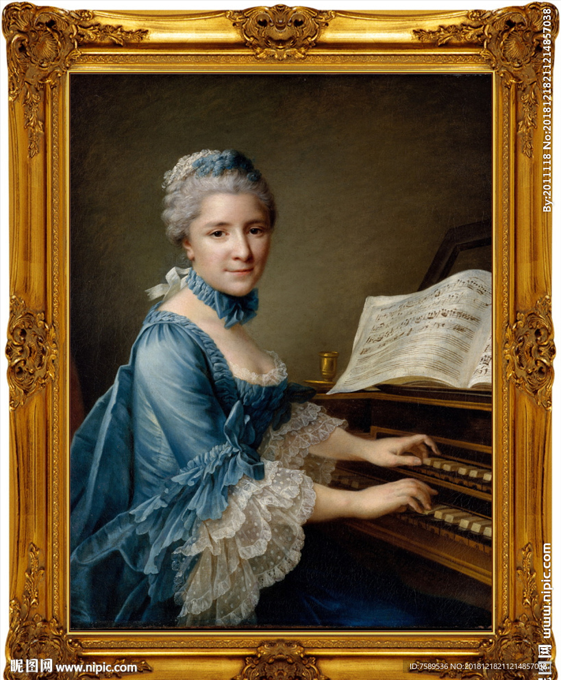 高清宫廷贵族油画