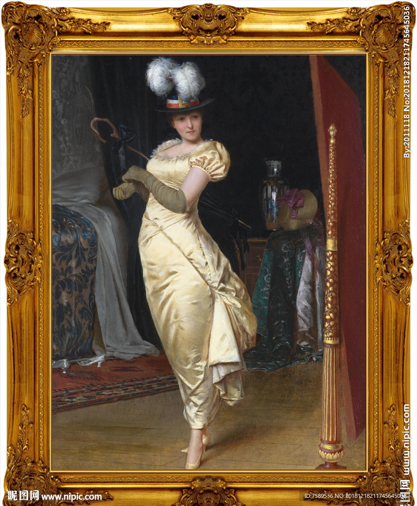 高清宫廷贵族油画