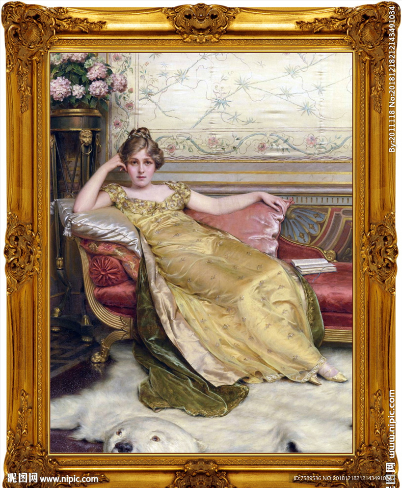 高清宫廷贵族油画