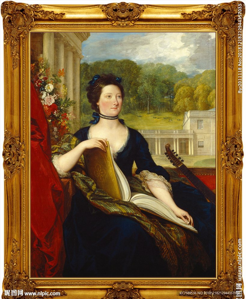 高清宫廷贵族油画