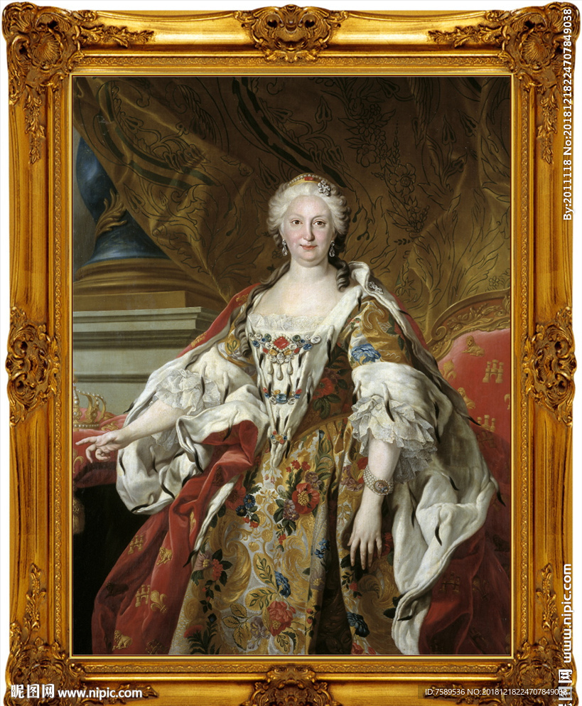 高清宫廷贵族油画