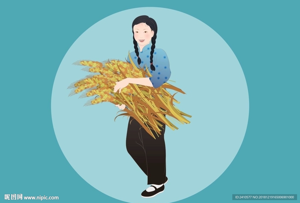 捧麦子