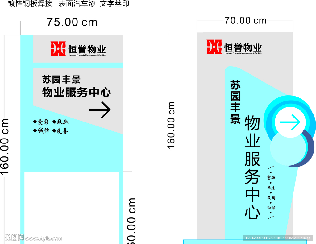 异形导视牌