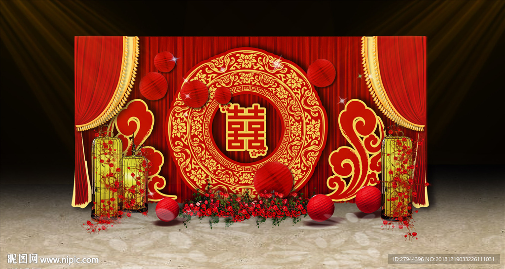 红金色传统中式婚礼