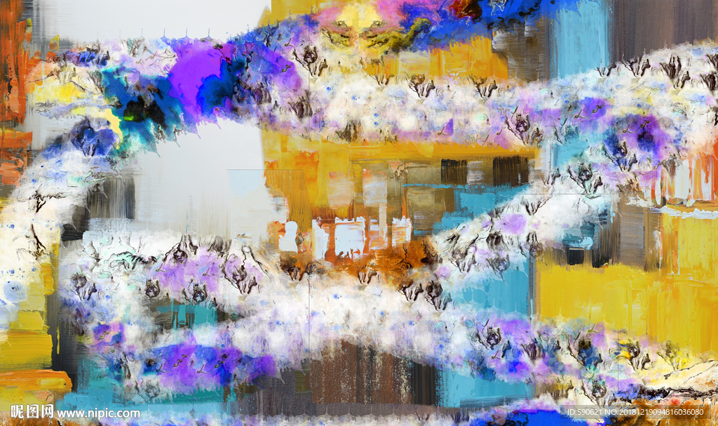 抽象油画