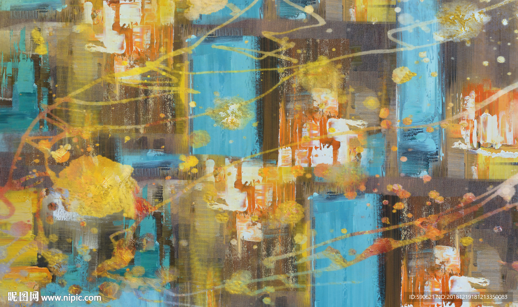 抽象油画