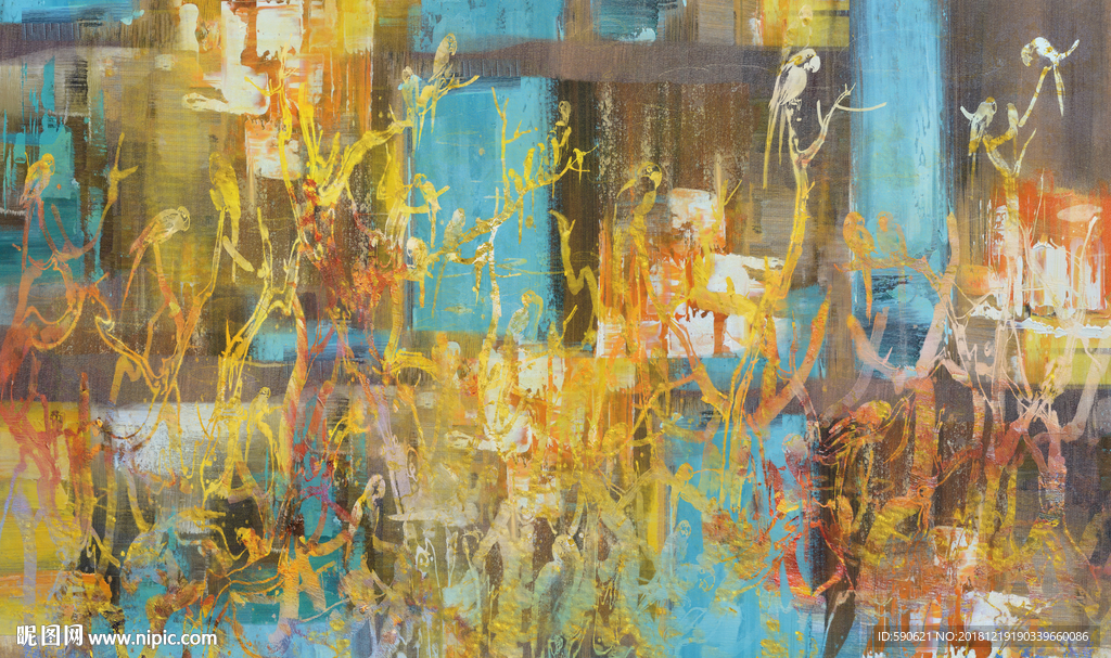 抽象油画