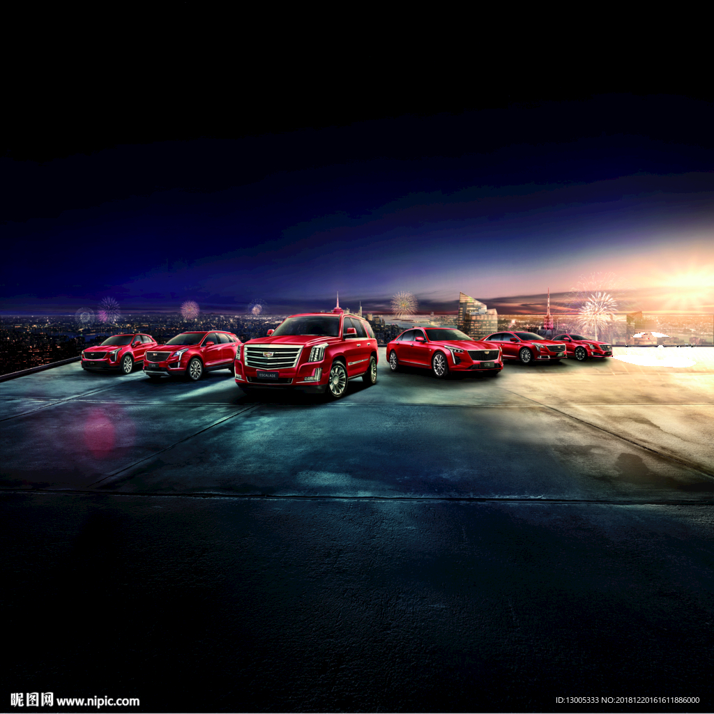 凯迪拉克全车系红色