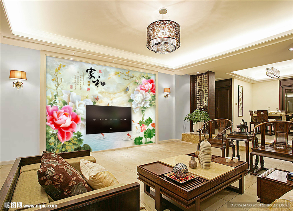 3D背景墙 电视背景墙