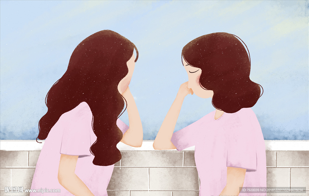 女士人物头像插画