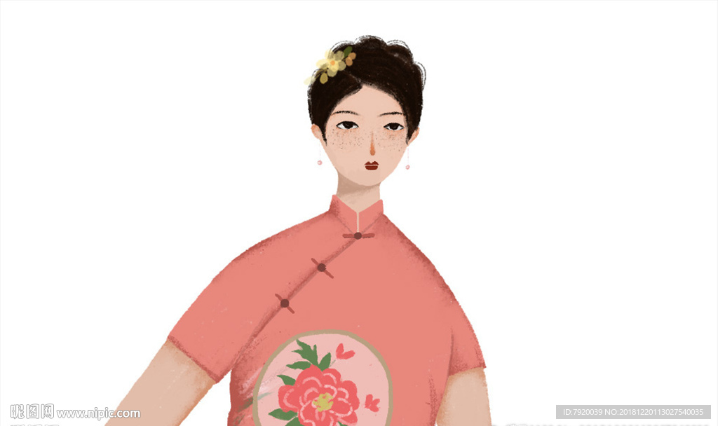 古典美女插画