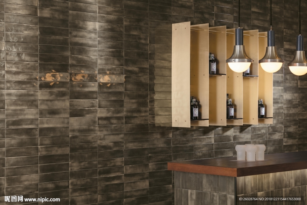 北欧风格 仿古砖 瓷砖效果图