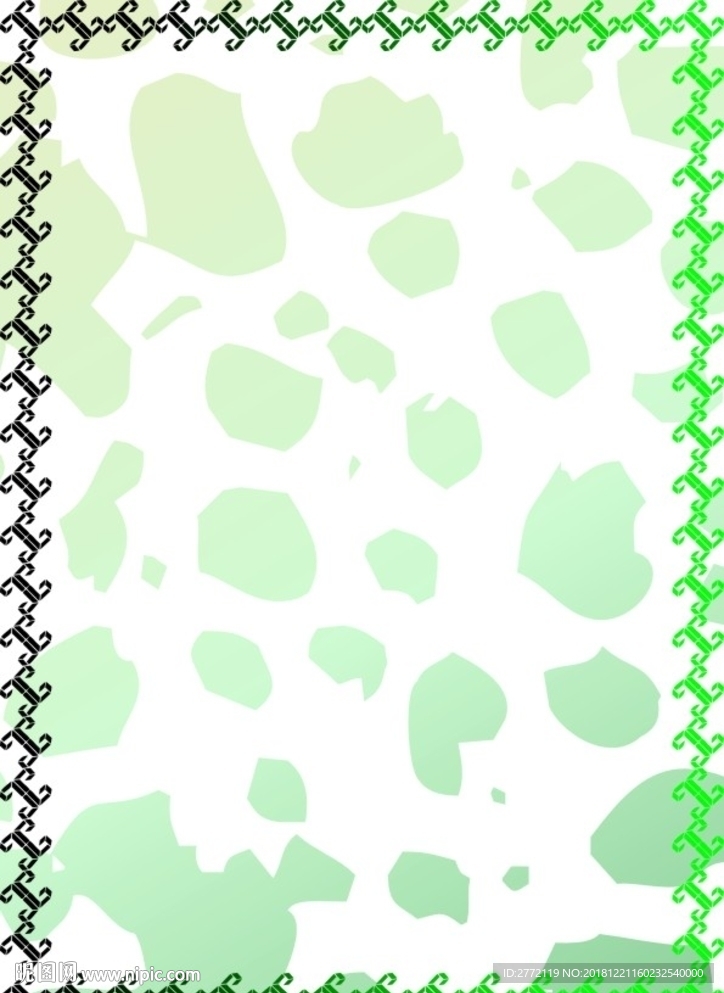 翡翠绿叶 环保证书纹