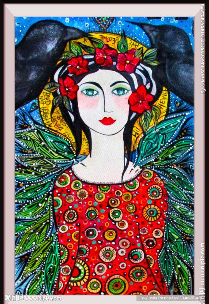 酒店娱乐场所抽象艺术油画背景墙