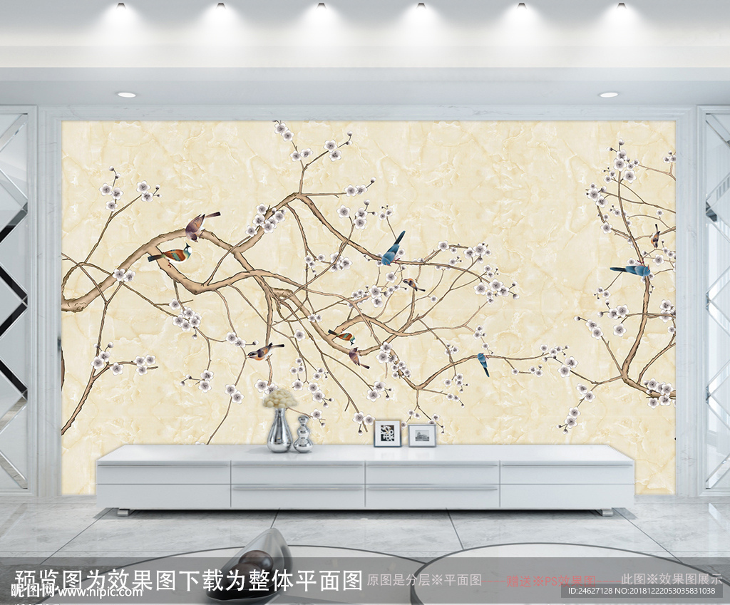 花鸟壁画